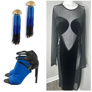 SHEIN Black Sheer see through dress- PRELOVED- 3X